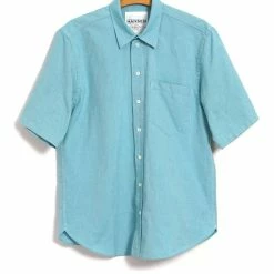 HANSEN GARMENTS REIDAR | Loose Fit Short Sleeve Shirt | Miami Green