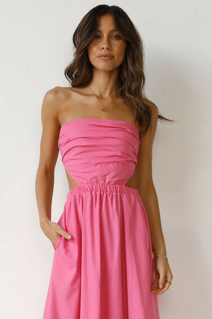Dani Midi Dress PINK - Image 7