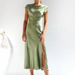 Elena Dress OLIVE