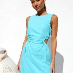 Daria Dress AQUA BLUE