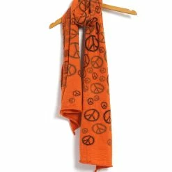 KAPITAL PEACE | Compressed Wool Scarf | Orange