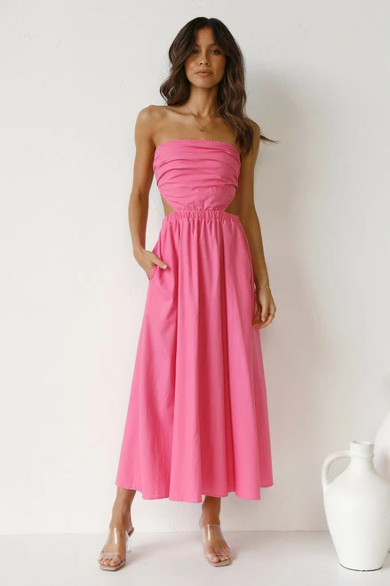 Dani Midi Dress PINK