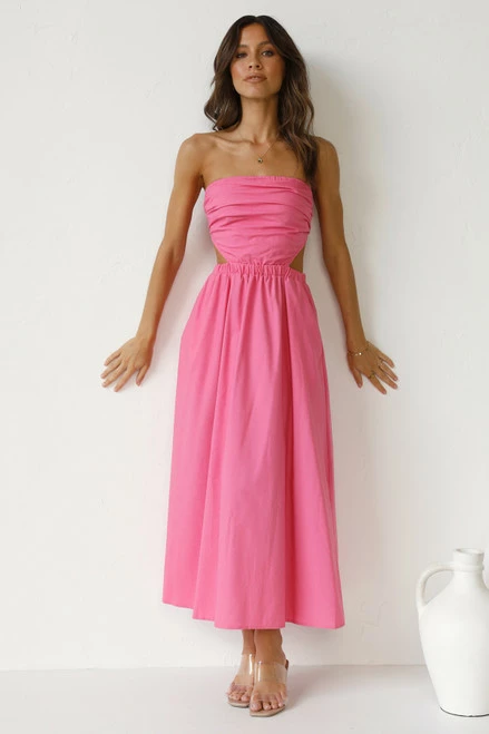 Dani Midi Dress PINK - Image 10