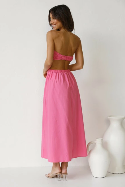 Dani Midi Dress PINK - Image 2
