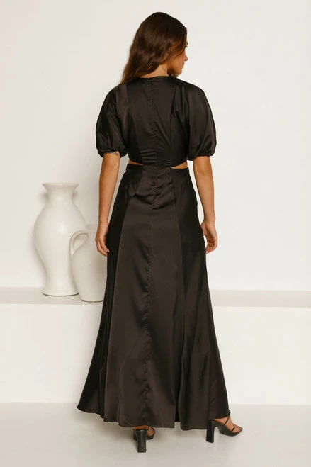 Sylvia Maxi Dress BLACK - Image 8