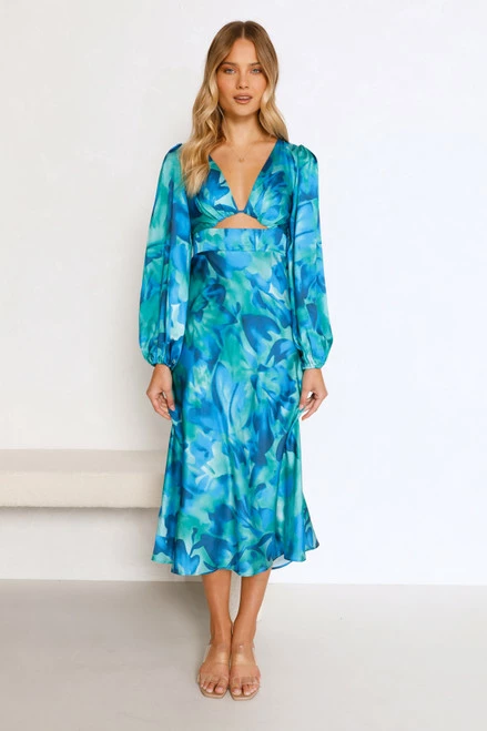 Bronti Dress BLUE MULTI - Image 3