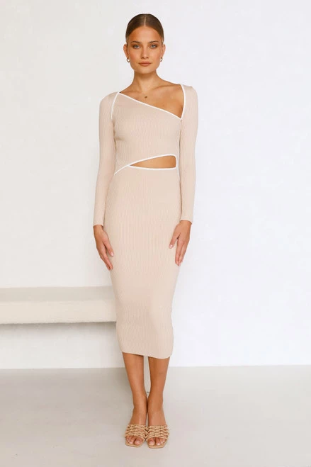 Reina Dress BEIGE - Image 8