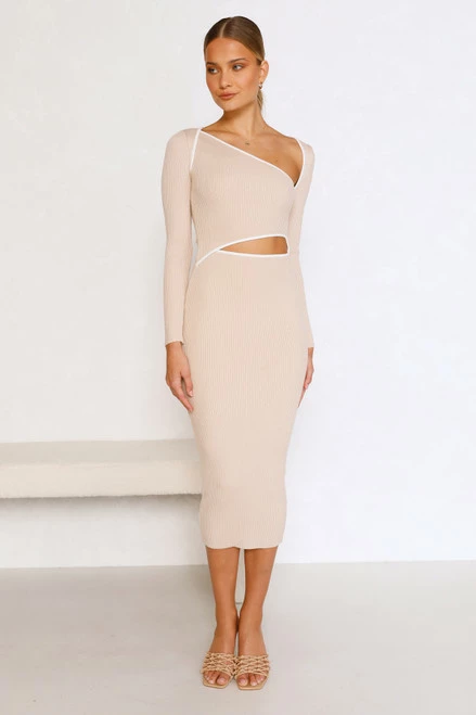 Reina Dress BEIGE - Image 3