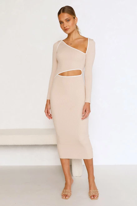 Reina Dress BEIGE - Image 5