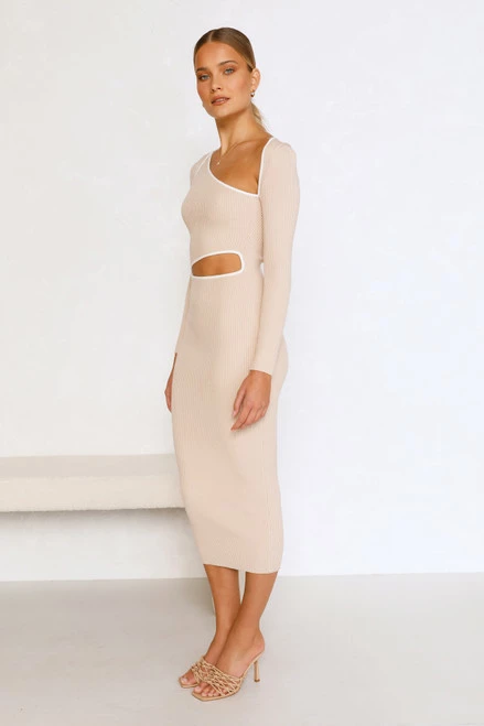 Reina Dress BEIGE - Image 4