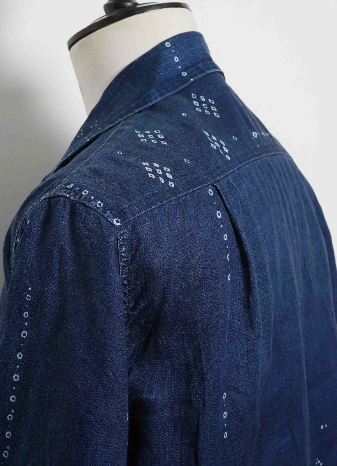 KAPITAL ALOHA SHIRT REMAKE | French Cloth Linen Bandana | Indigo - Image 4