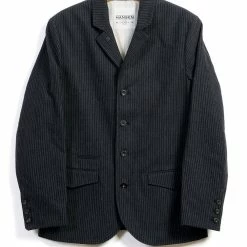 HANSEN GARMENTS ANKER | Casual 4-button Blazer | Black Pin