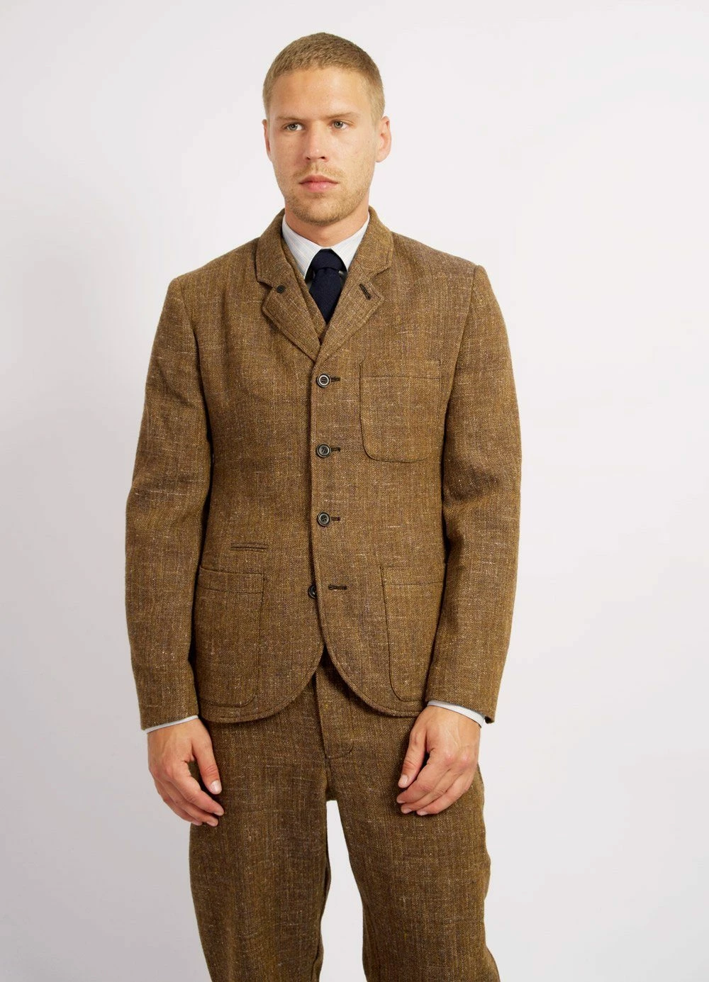 HANSEN GARMENTS ANKER | Classic Casual Blazer | Cognac - Image 3