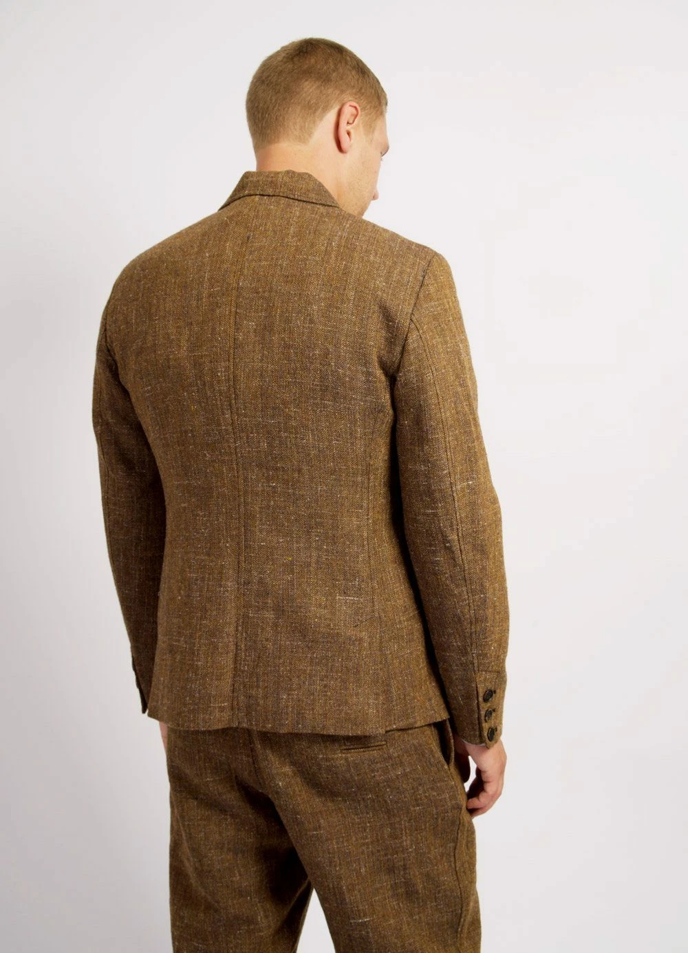 HANSEN GARMENTS ANKER | Classic Casual Blazer | Cognac - Image 4