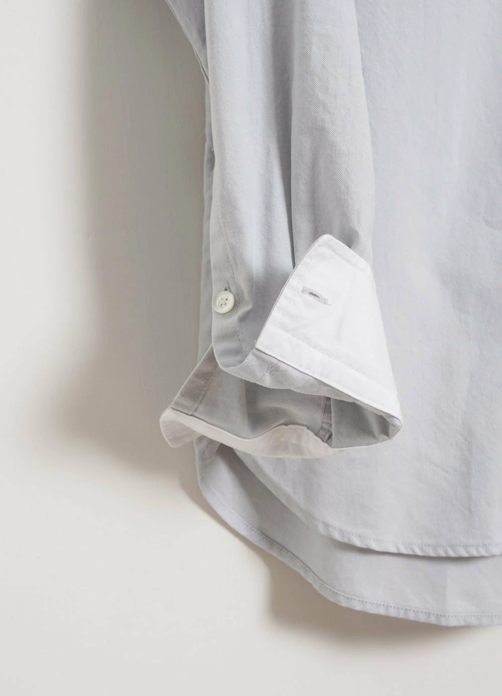 HANSEN GARMENTS ANTE | Collarless Shirt | Silver - Image 4