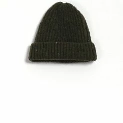 INIS MEÁIN BEANIE | Rib Hat | Loden