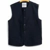 HANSEN GARMENTS BEN | Crewneck Waistcoat | 3-Tone Blue