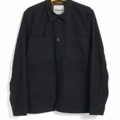 HANSEN GARMENTS BERTRAM | Refined Work Jacket | Dark Bluegrey