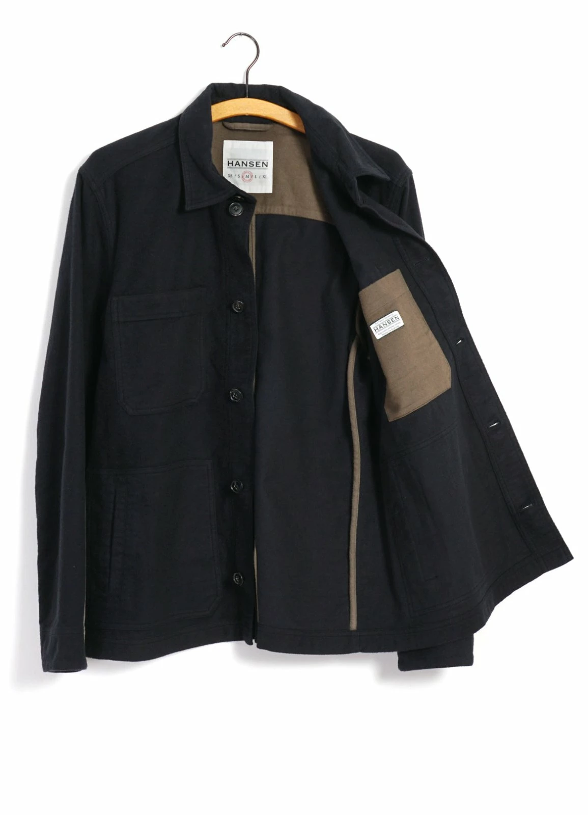 HANSEN GARMENTS BERTRAM | Refined Work Jacket | Dark Bluegrey - Image 5