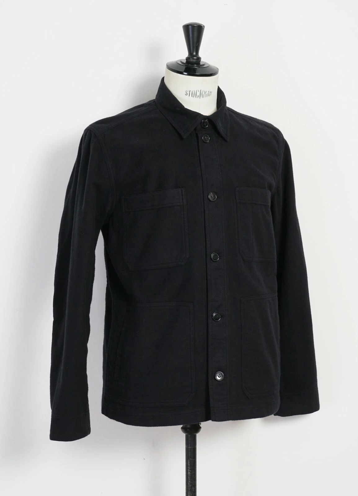 HANSEN GARMENTS BERTRAM | Refined Work Jacket | Dark Bluegrey - Image 4