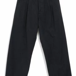 HANSEN GARMENTS BOBBY | Super Wide Pleated Trousers | Dark Bluegrey