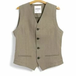 HANSEN GARMENTS DANIEL | Classic Waistcoat | Bay Leaf