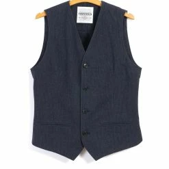 HANSEN GARMENTS DANIEL | Classic Waistcoat | Brushed Blue