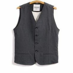 HANSEN GARMENTS DANIEL | Classic Waistcoat | Graphite