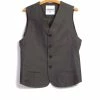 HANSEN GARMENTS DANIEL | Four Button Waistcoat | Khaki