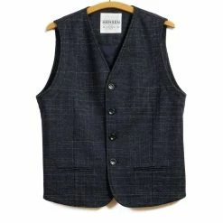 HANSEN GARMENTS DANIEL | Informal 4-button Waistcoat | Midnight
