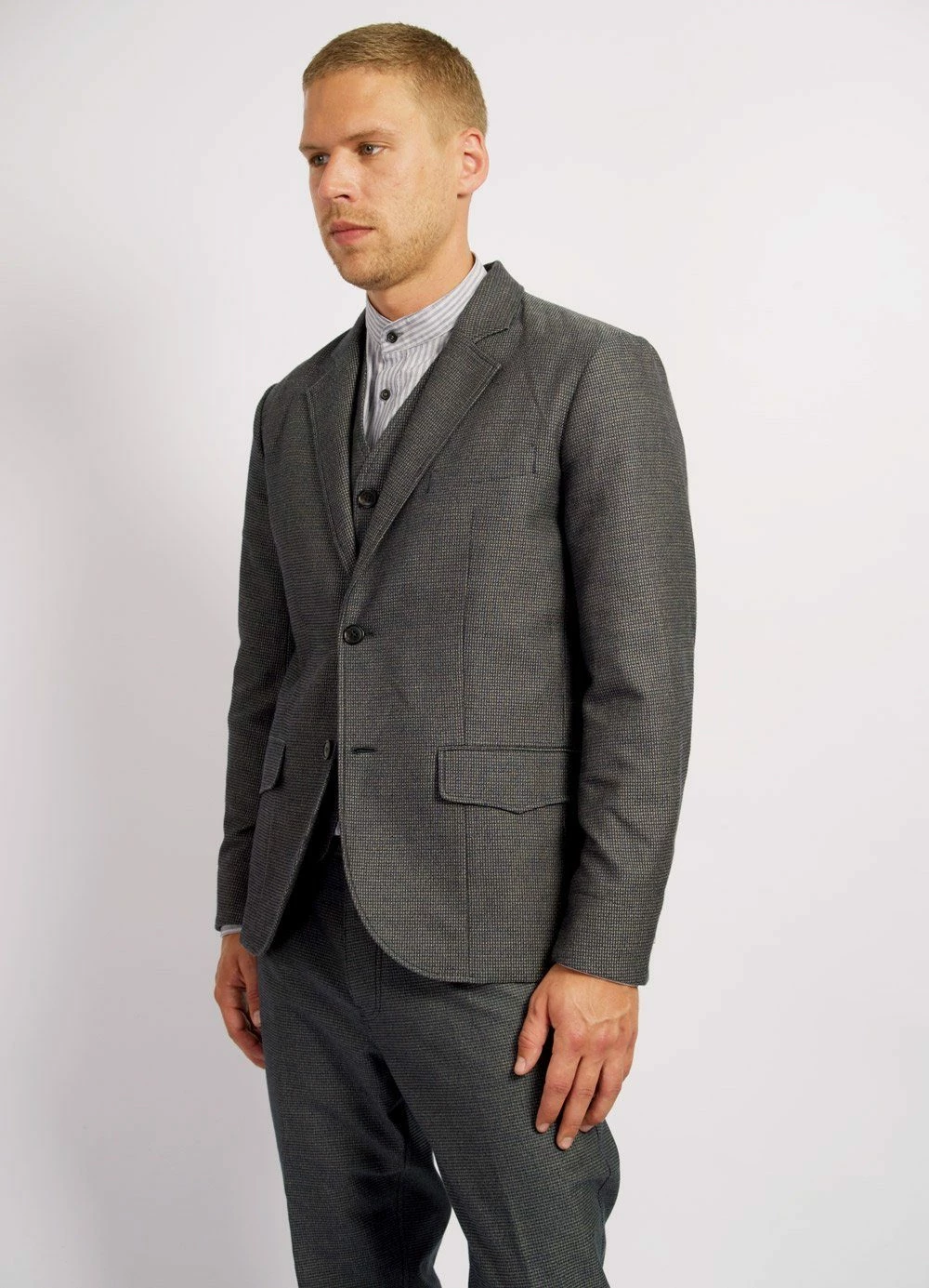 HANSEN GARMENTS FREDERIK | Casual Blazer | Indigo Grey - Image 3
