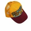 KAPITAL FREE WHEELIN | Trucker Cap | Gold/Burgundy