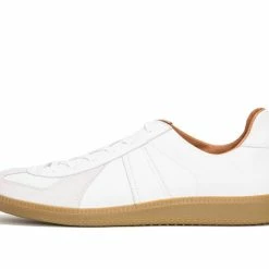REPRODUCTION OF FOUND GERMAN MILITARY TRAINER | Leather Sneaker | White