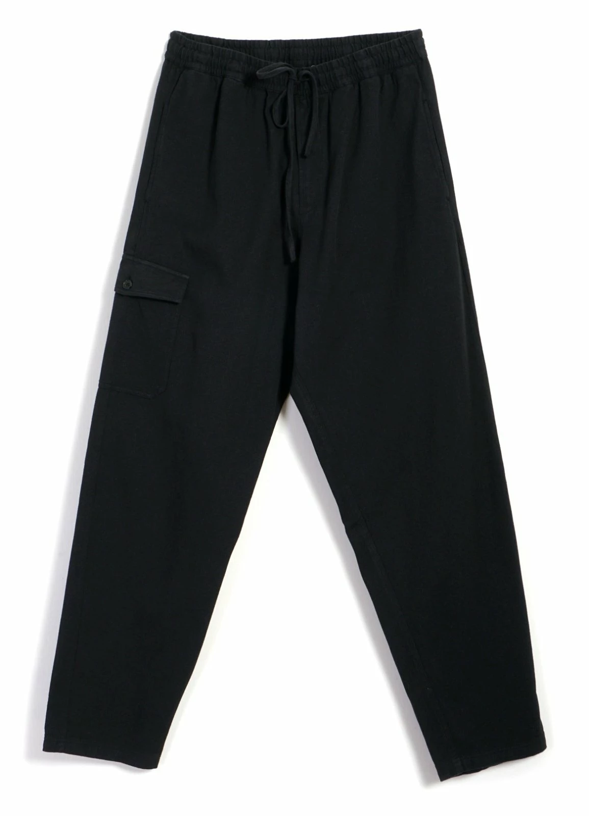 HANSEN GARMENTS JIMMY | Casual Cargo Drawstring Pants | Black