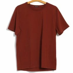 HANSEN GARMENTS JULIAN | Crew Neck T-Shirt | Terracotta