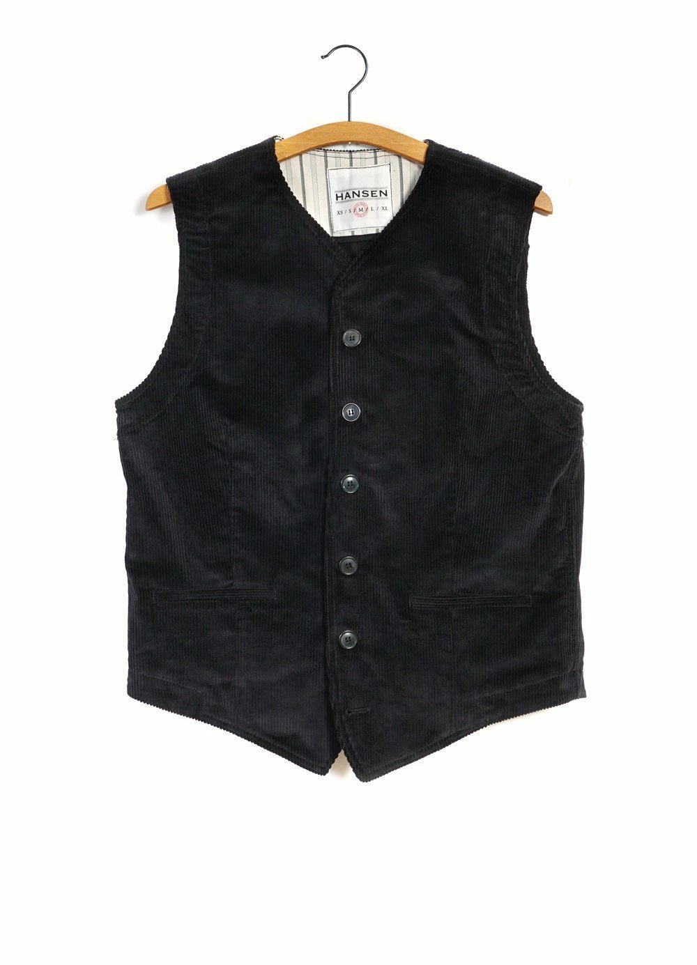HANSEN GARMENTS KAJ | Casual Waistcoat | Black