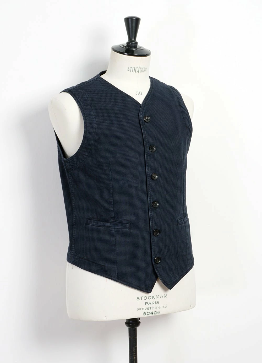 HANSEN GARMENTS KAJ | Casual Waistcoat | Black Navy - Image 2