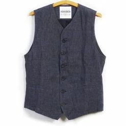 HANSEN GARMENTS KALLE | Casual Classic Vest | Blue Delave