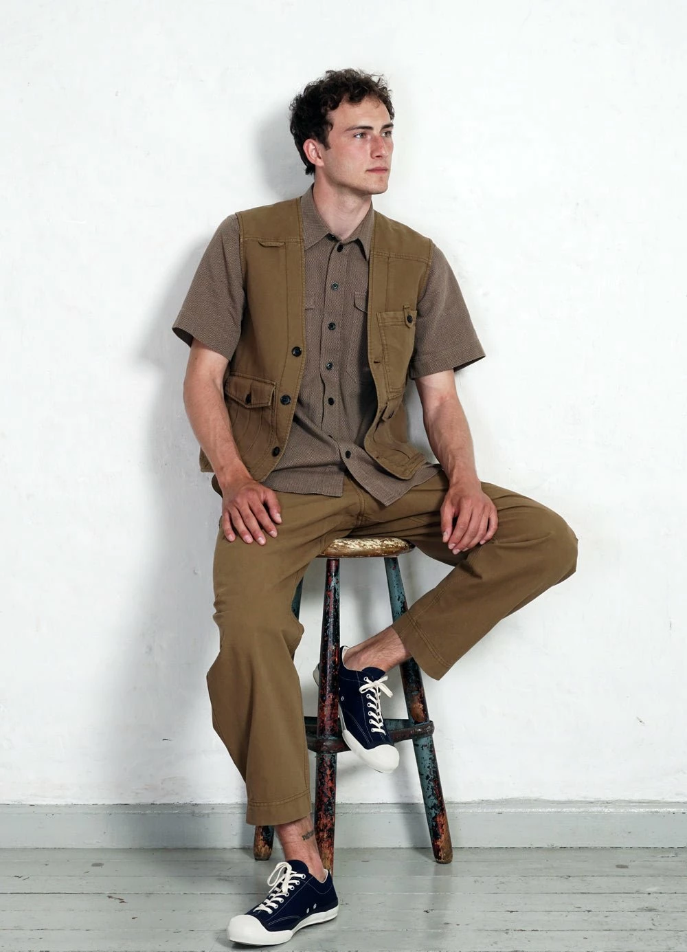 HANSEN GARMENTS KARLO | Wide Cut Utility Trousers | Khaki - Image 8