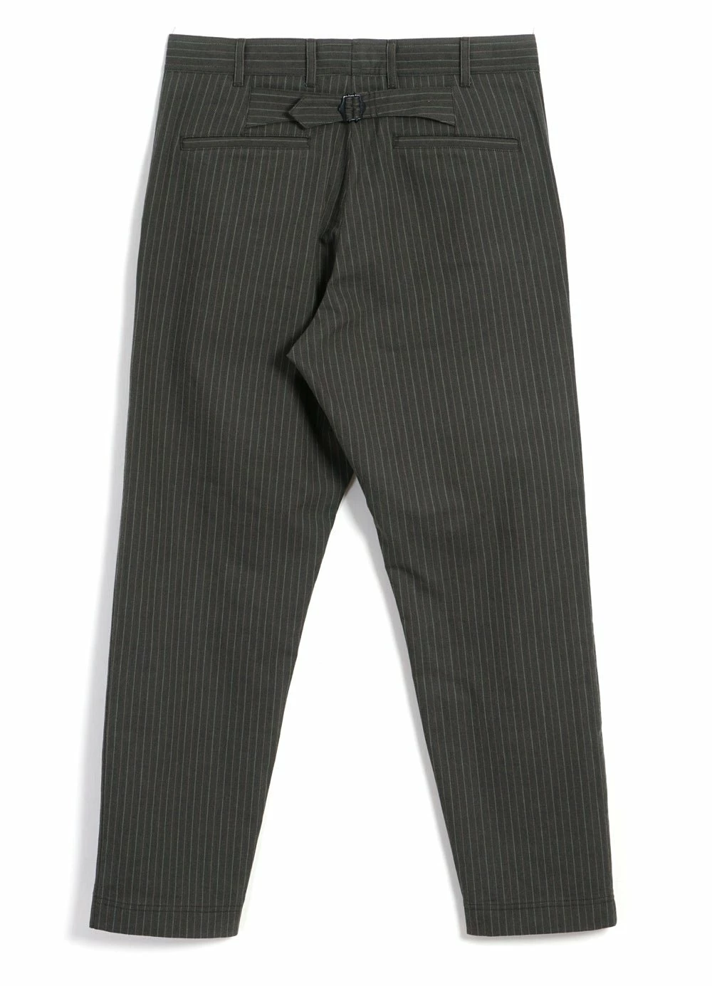 HANSEN GARMENTS KIAN | Cinch Back Wide Trousers | Khaki Pin - Image 6