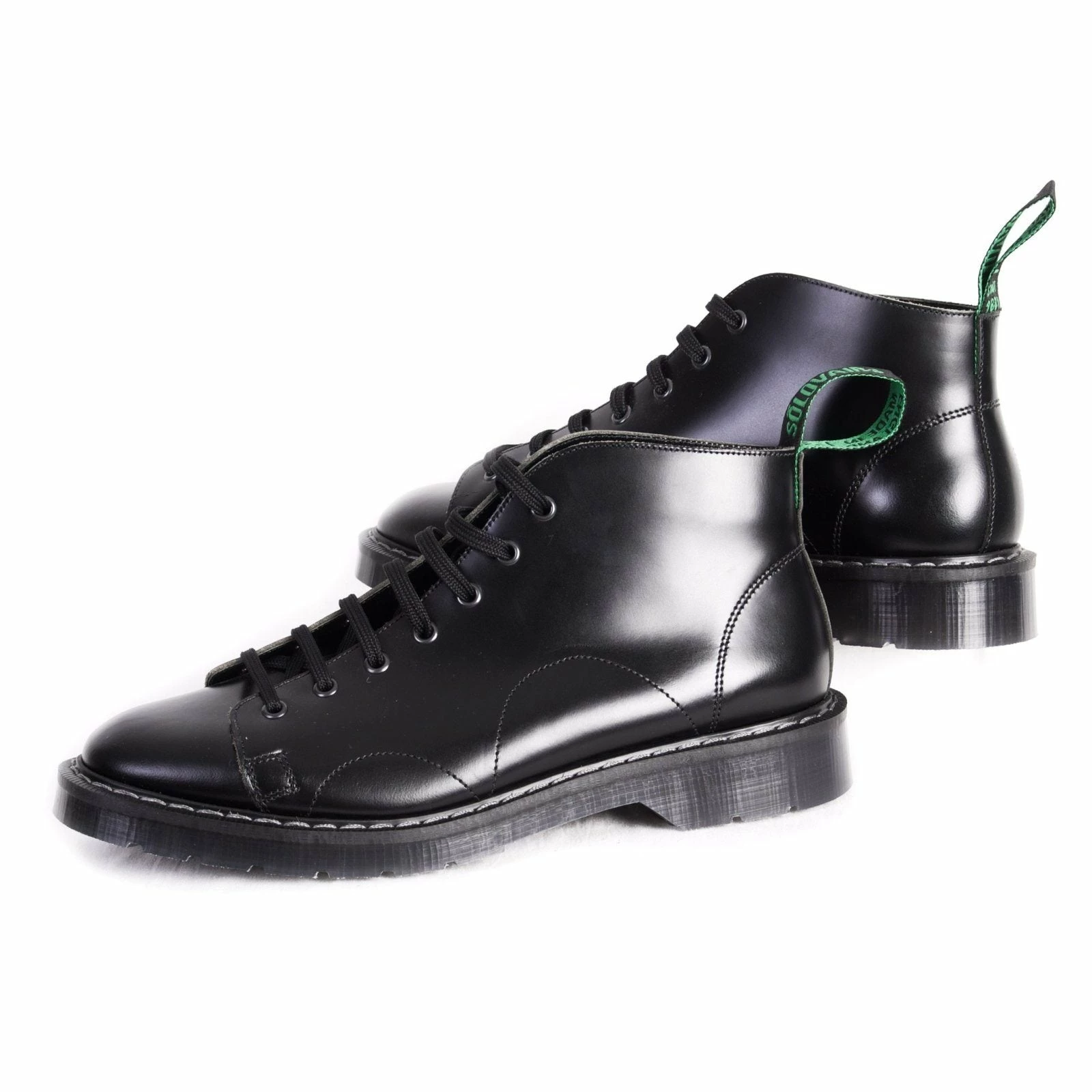 Solovair MONKEY BOOT | 7 Eye | Black - Image 3