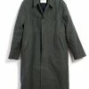 HANSEN GARMENTS MORTEN | Long Windbreaker Coat | Dark Sage