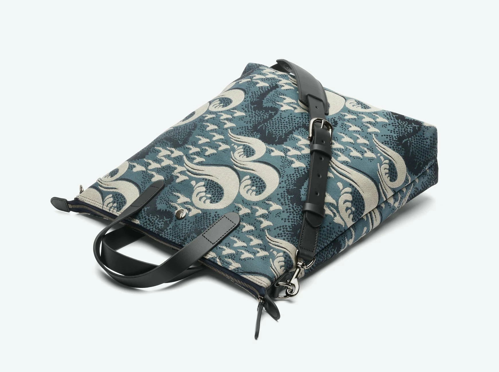 MISMO M/S SHOPPER | Ocean Jacquard/Black - Image 2