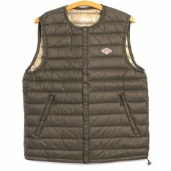 Danton NYLON TAFFETA | Padded Vest | Olive