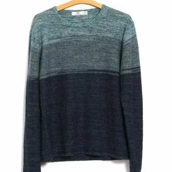 INIS MEÁIN OMBRÉ TUNIC | Linen Landscape Tunic | Sea/Sky