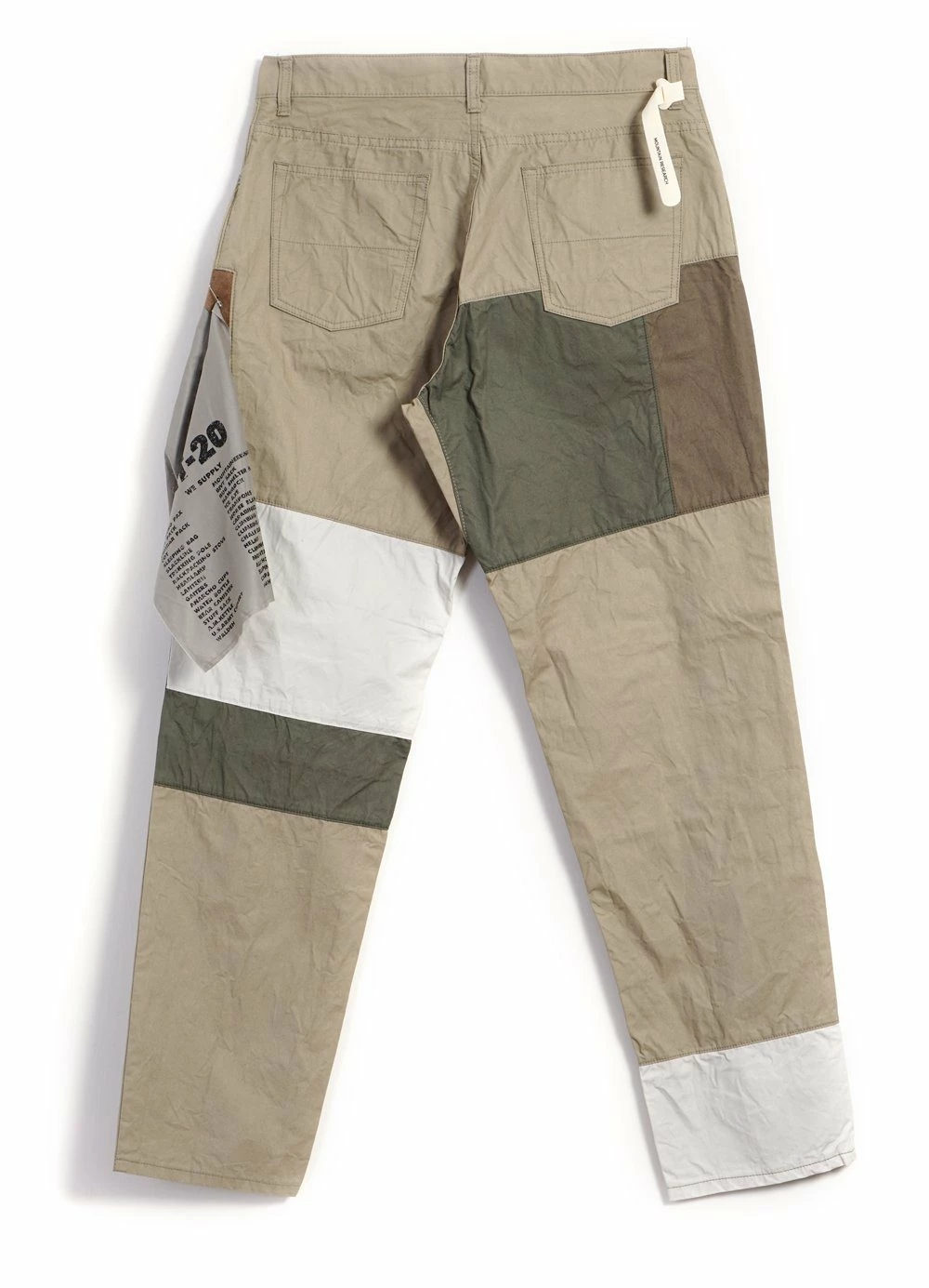 MOUNTAIN RESEARCH PATCHWORK PANTS | Beige - Image 2