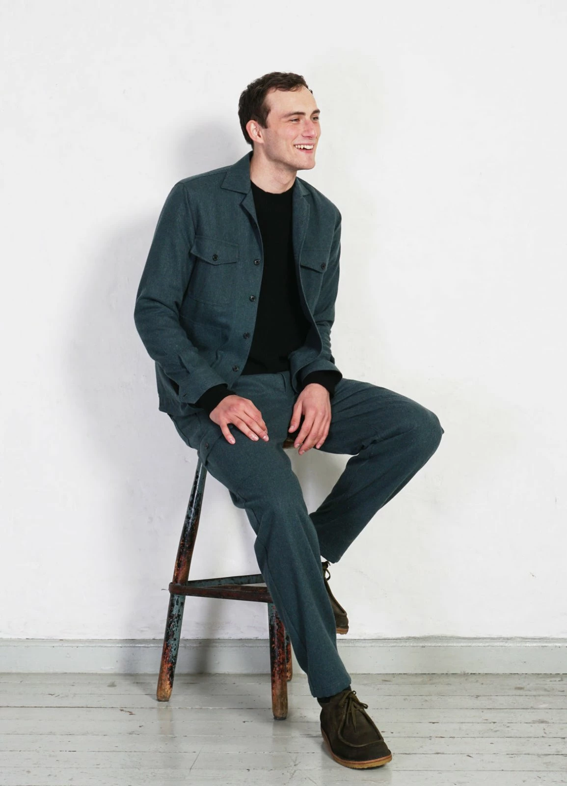 HANSEN GARMENTS STEFAN | Worker Over Shirt | Moss Green - Image 3