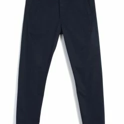 HANSEN GARMENTS SVENNING | Slim Fit Everyday Trousers | Navy Twill