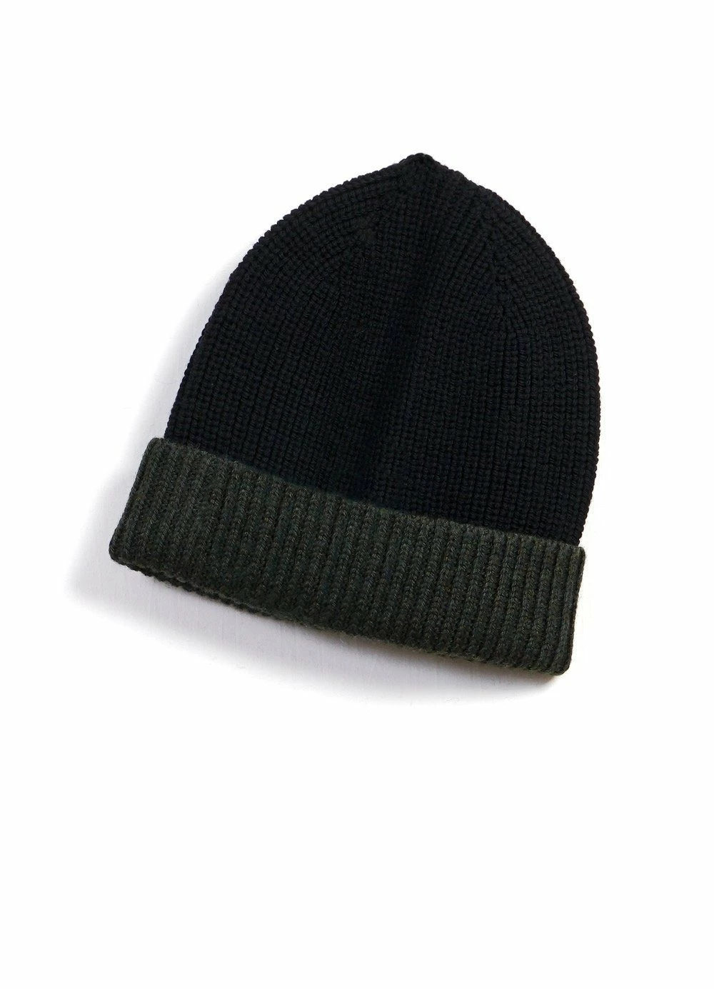 HANSEN GARMENTS TORE | Block Colour Beanie | Black/Pinetree