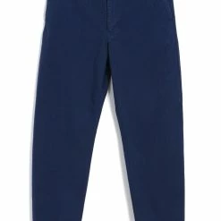 HANSEN GARMENTS TRYGVE | Wide Cut Cropped Trousers | Work Blue